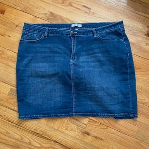 Refuge Denim Skirt Basic Plus Size